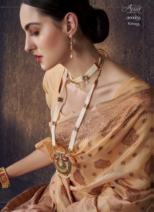 Aura Kimaya Vol 1 Fancy Wear Designer Silk Saree Collction